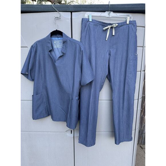 Figs Women's Straight Leg Pants - Blue - Picture 3 of 14